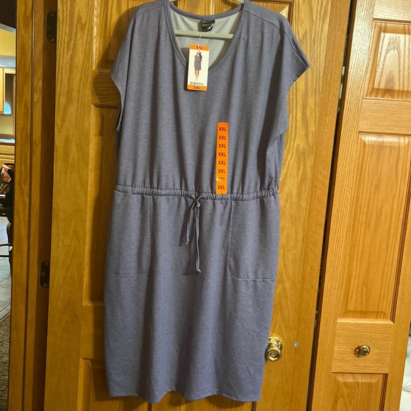 NWT Drawstring Casual Dress - Picture 1 of 4